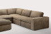 Bexley Leather Modular - Grand Corner Couch with Ottoman - Dune Modular Couches - 4