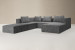 Montclair Grand Modular Couch - Moonshadow Fabric Modular Couches - 5