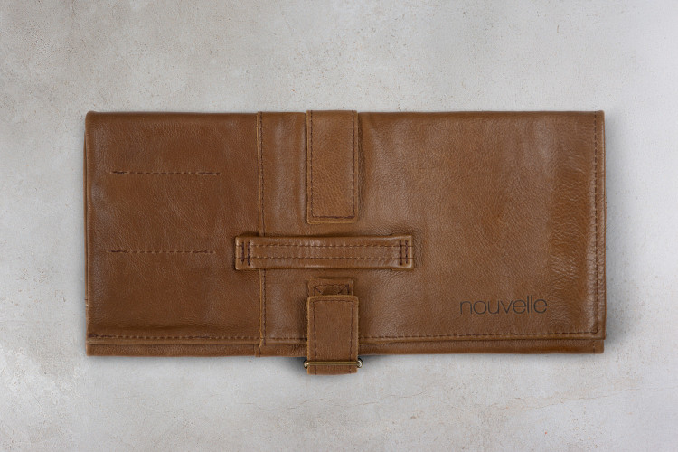Nouvelle Leather Knife Roll - Brown Cookware - 1