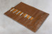 Nouvelle Leather Knife Roll - Brown Cookware - 6