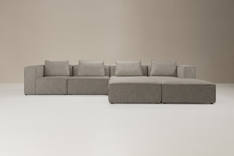 Montclair Grand Modular Couch - Stormy Haze Fabric Modular Couches - 3