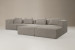 Montclair Grand Modular Couch - Stormy Haze Fabric Modular Couches - 5