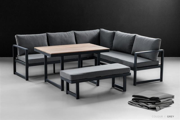 Protective Cover - Moscow Corner Patio Set - Grey Protective Covers - 1