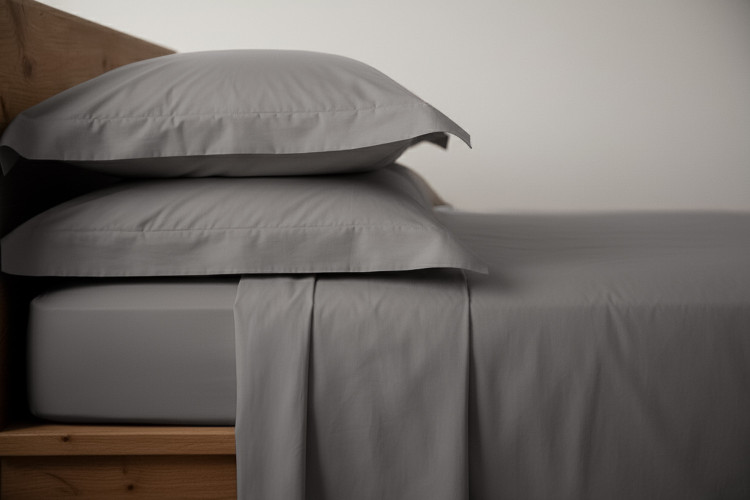 Hotel Collection Oxford Pillowcase Set - Standard - Grey Standard Pillow Cases - 2