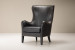 Wiltshire Leather Armchair - Distressed Black Armchairs - 2