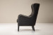 Wiltshire Leather Armchair - Distressed Black Armchairs - 4