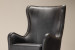 Wiltshire Leather Armchair - Distressed Black Armchairs - 3