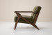 Melrose Leather Armchair - Olive Armchairs - 3