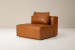 Montclair-Leather 1Div No Arms-Desert Tan Modular Unit - Add-On - 1