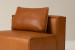 Montclair-Leather 1Div No Arms-Desert Tan Modular Unit - Add-On - 2