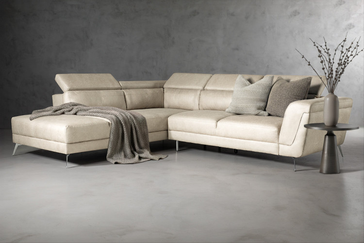 Nova Corner Couch - Stone