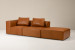 Montclair Leather Modular Open 3-Seater Couch - Desert Tan 3 - Seater Couches - 3