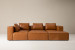 Montclair Leather Modular - Grand Couch Set - Desert Tan Demo Clearance - 2