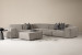 Jagger Modular Grand Corner Couch with Ottoman - Cloud Grey Couches - 1