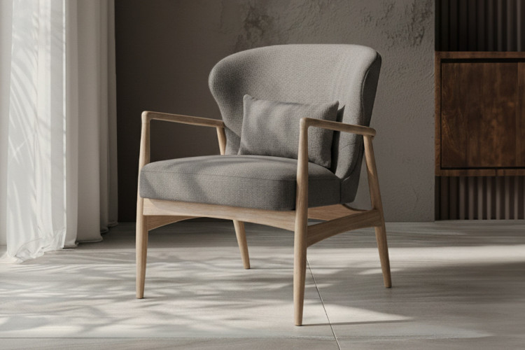 Enola Armchair - Winter Smoke Armchairs - 1