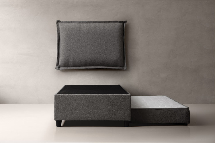 Lyla Bed - Single - Charcoal Kids Single Beds - 1