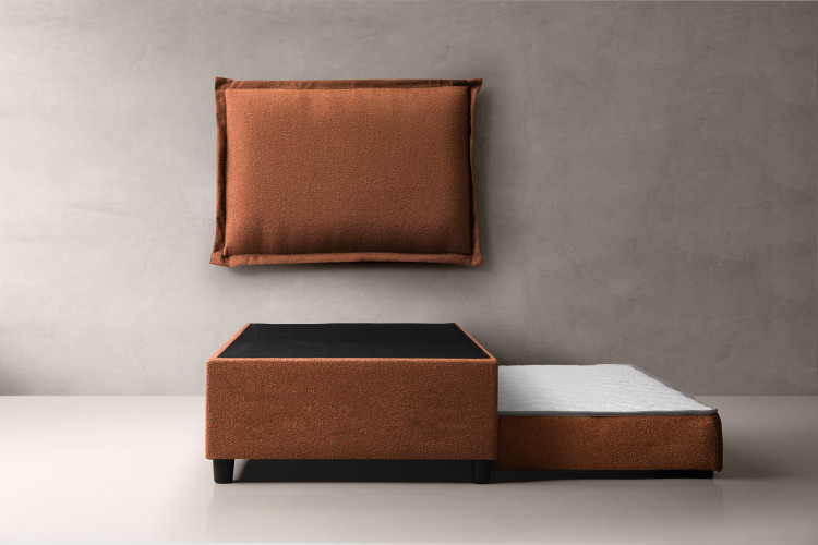 Lyla Bed - Three Quarter- Rust Three Quarter Beds - 1