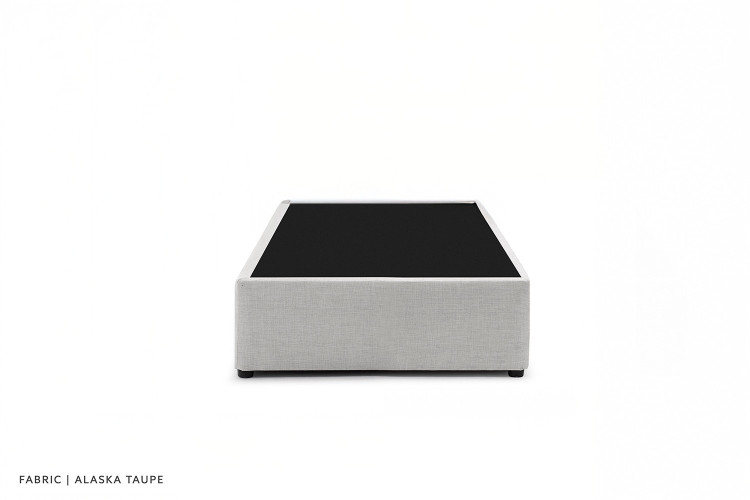 Zoey Bed Base - Single - Alaska Taupe Single Bed Bases - 1