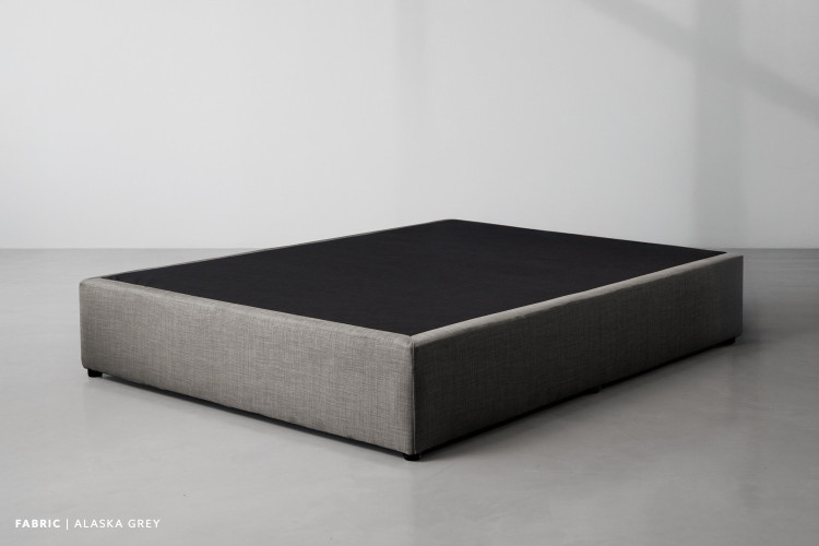 Zoey Upholstered Bed Base - Double - Alaska Grey Add Ons and Upgrades - 1