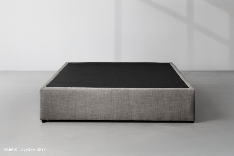 Zoey Upholstered Bed Base - Double - Alaska Grey Add Ons and Upgrades - 1