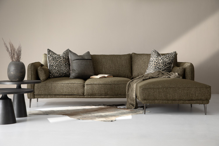 Ottavia L-Shape Couch - Forest Drift Fabric L-Shape Couches - 1