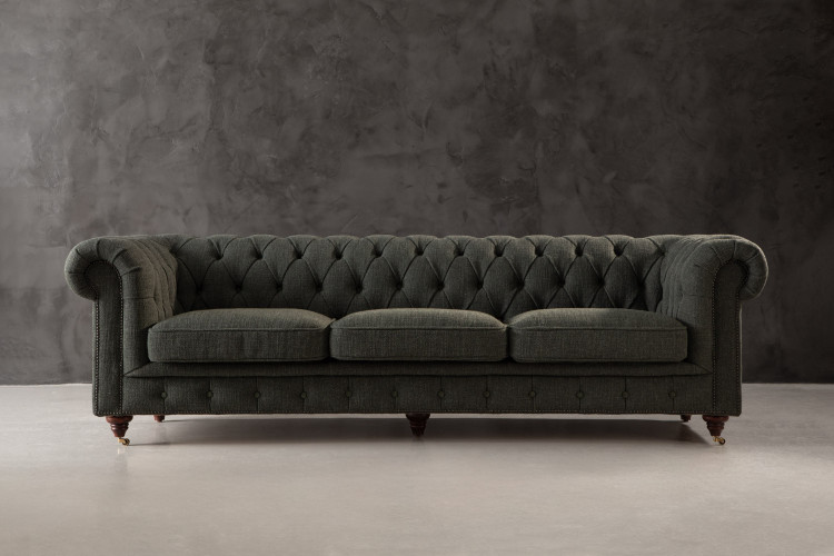 Jefferson Chesterfield 3-Seater Couch - Juniper 3 - Seater Couches - 1