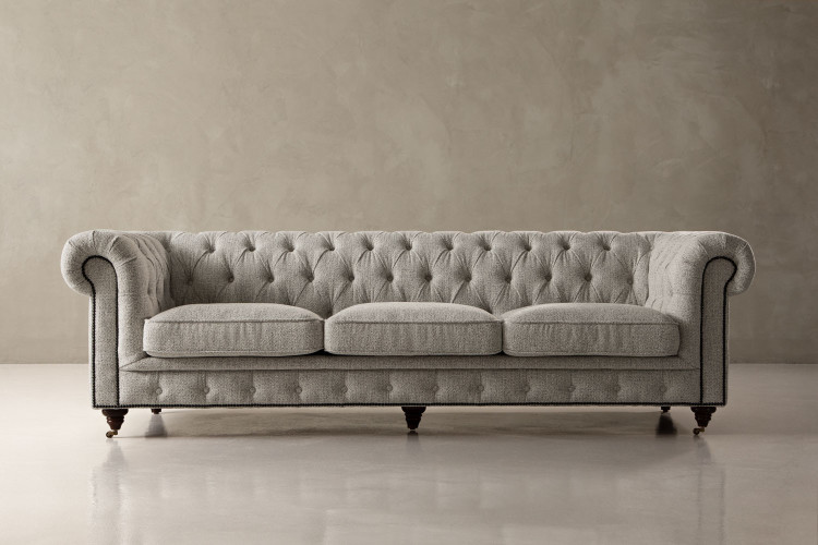 Jefferson Chesterfield 3-Seater Couch - Dove Grey Home - 1