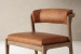 Azalea Leather Dining Chair - Aged Tan Armchairs - 5