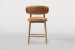 Mallory Leather Counter Bar Stool - Whiskey Dining Chairs - 2