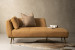 Dover Leather Chaise - Taupe Living Room Furniture - 1