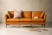 Everly 3-Seater Leather Couch - Whiskey 3 - Seater Couches - 1