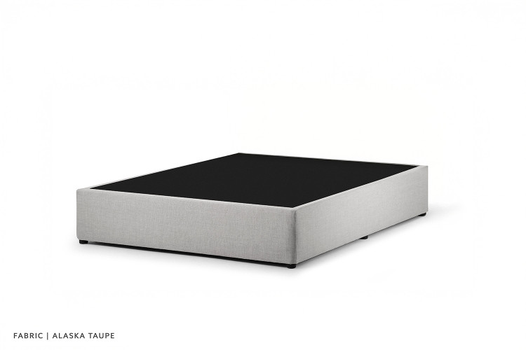 Zoey Bed Base - Double - Alaska Taupe Bed Bases - 1