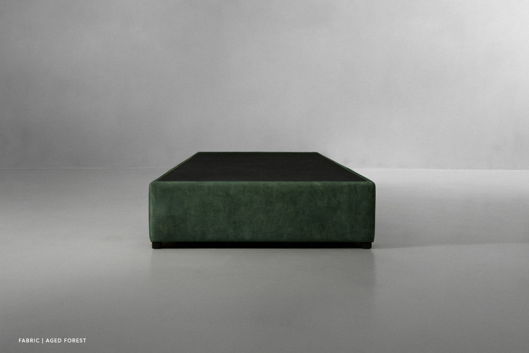 Zoey Upholstered Bed Base - Three Quarter - Aged Forest Bed Bases - 1