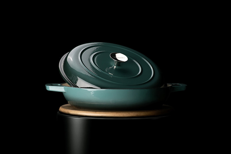 Nouvelle Cast Iron Oven Pan - 30cm - Forest Nouvelle 30cm Oven Pans - 1