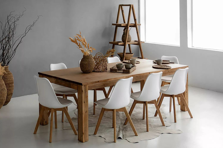 Vancouver Atom 8-Seater Dining Set - 2.4m - White 8-Seater Dining Sets - 1