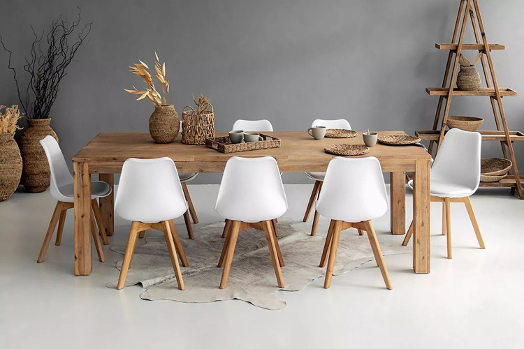 Vancouver Atom 8-Seater Dining Set - 2.4m - White 8-Seater Dining Sets - 1