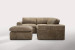 Bexley Leather Modular - Grand Corner Couch with Ottoman - Dune Modular Couches - 6
