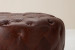 Amara Round Leather Ottoman - Chestnut Ottomans - 3