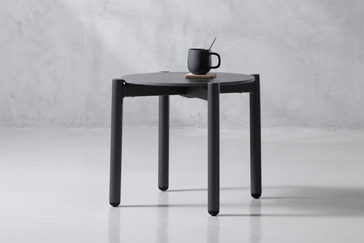 Ello Patio Side Table - Charcoal Patio Coffee & Side Tables - 4