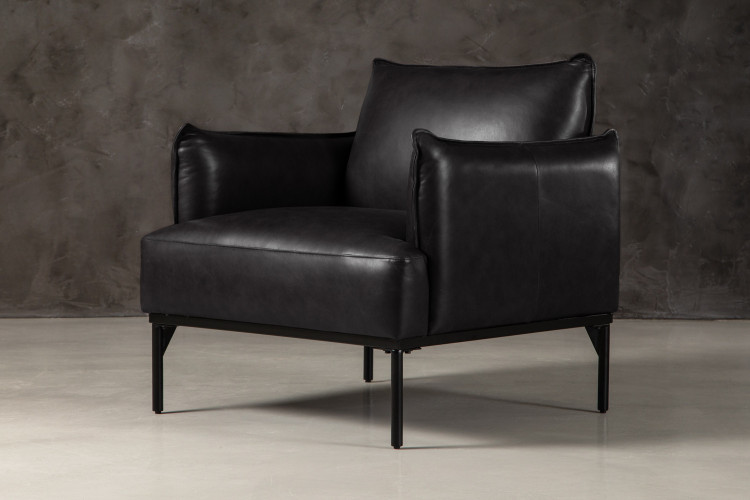 Plymouth Leather Armchair - Burnt Tobacco Armchairs - 1
