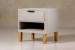 Nordik Bedside Table - Taupe Pedestals and Bedside Tables - 3