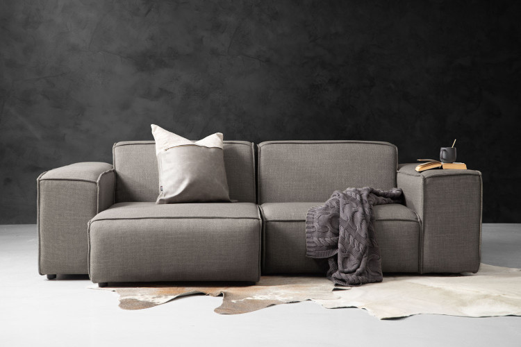 Jagger Ledge L-Shape Couch - Avalon Grey L-Shape Couches - 1