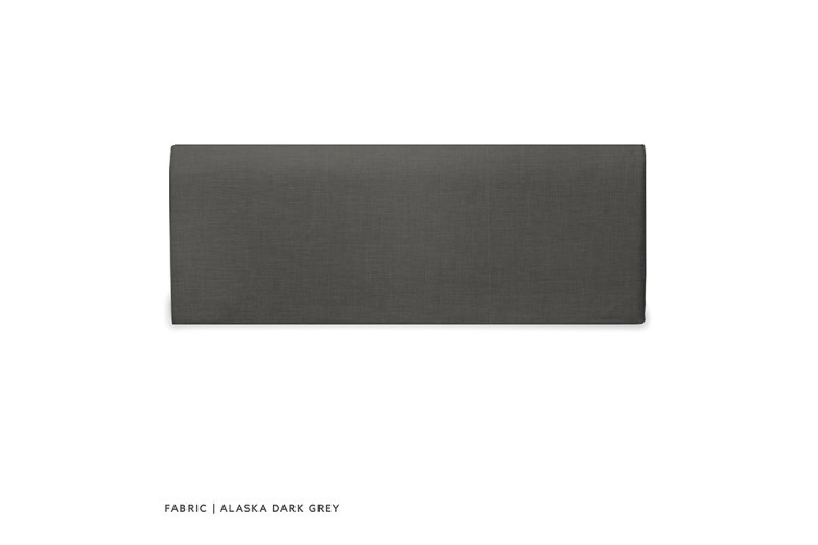 Gemma Headboard - Double - Alaska Dark Grey - 