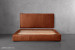 Matlock Kendrix Leather Bed - King XL - Burnt Tan King Extra Length Beds - 3