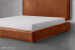 Matlock Kendrix Leather Bed - King XL - Burnt Tan King Extra Length Beds - 4