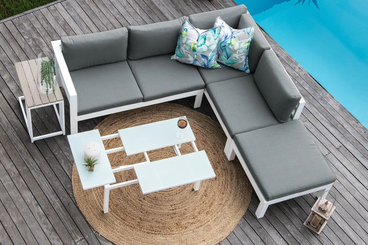 Tirana Corner Patio Lounge Set Corner Patio Lounge Set - 1