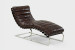 Morello Leather Lounger - Vintage Dark Brown Leather Loungers - 2
