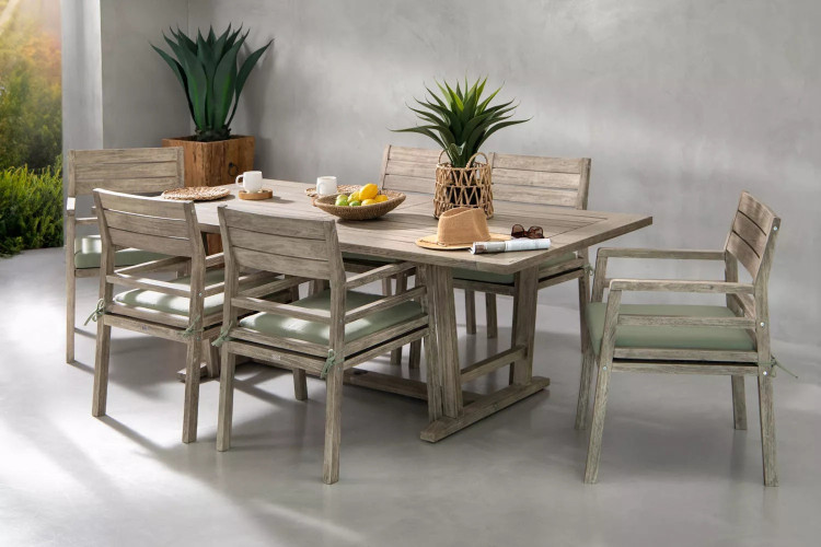 Christofina 6 - Seater Patio Dining Set – 2.2m Patio Dining Sets - 1
