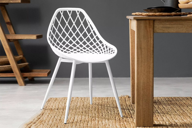 Ivie Dining Chair - White Ivie Dining Chair Collection - 2
