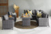 Gianmarco with Giulianna Patio Lounge Set - Charcoal Patio and Outdoor Lounge Furniture - 1
